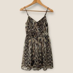 Dynamite Leopard Spaghetti Dress